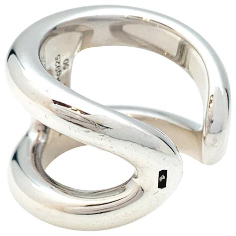 bague hermes argent.